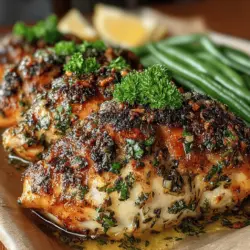 Savory Garlic Herb Chicken & Crisp Green Beans