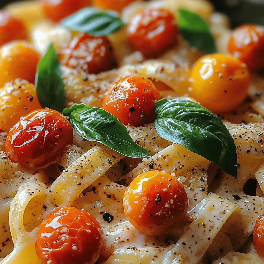 Creamy Roasted Tomato Pasta is a delightful dish that brings together the rich, tangy flavors of roasted tomatoes with a luxuriously creamy sauce, making it a perfect comfort food for any occasion. Whether you're preparing a quick weeknight dinner or looking to impress guests at a weekend gathering, this recipe stands out for its simplicity and the freshness of its ingredients. The combination of sweet, juicy tomatoes and a velvety sauce creates a satisfying meal that is both indulgent and wholesome.