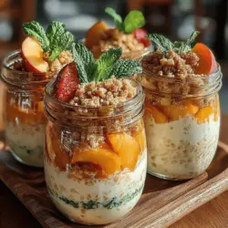 In today’s fast-paced world, finding a breakfast that is both convenient and nutritious can often feel like a challenge. Enter overnight oats—a delightful solution that allows you to enjoy a wholesome meal without the morning rush. This no-cook breakfast option combines simplicity with a plethora of health benefits, making it a staple in many households. Among the various flavor combinations you can try, Peach Cobbler Overnight Oats stands out as a seasonal favorite, offering the comforting taste of homemade peach cobbler in a nutritious format.