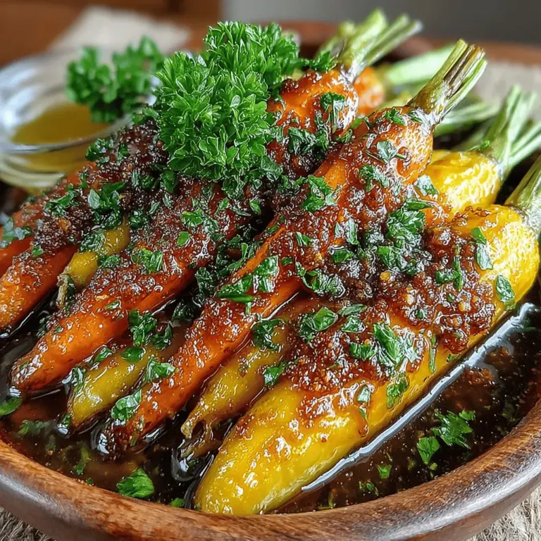 When it comes to side dishes that can elevate any meal, Sweet Harmony Carrots stands out as a beloved favorite. This recipe offers a delightful blend of sweetness and warmth, making it a perfect accompaniment to a wide range of entrees, from roasted meats to hearty vegetarian options. Its vibrant color and appealing flavor profile not only enhance the visual appeal of your plate but also satisfy the taste buds of both children and adults alike.