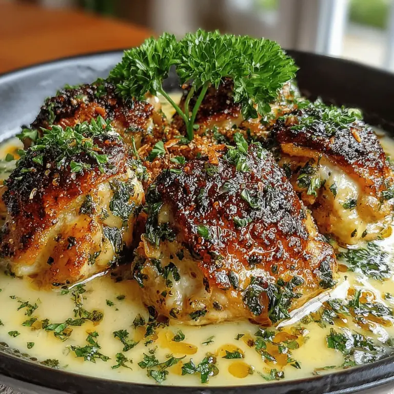 When it comes to comfort food, few dishes can compete with the rich, savory flavors of creamy garlic herb chicken thighs. This recipe offers an irresistible combination of tender chicken, aromatic herbs, and a luscious creamy sauce that is sure to satisfy your taste buds. Ideal for both casual weeknight dinners and special occasions, this dish brings a touch of elegance to any table while remaining simple enough to prepare even on a busy evening.