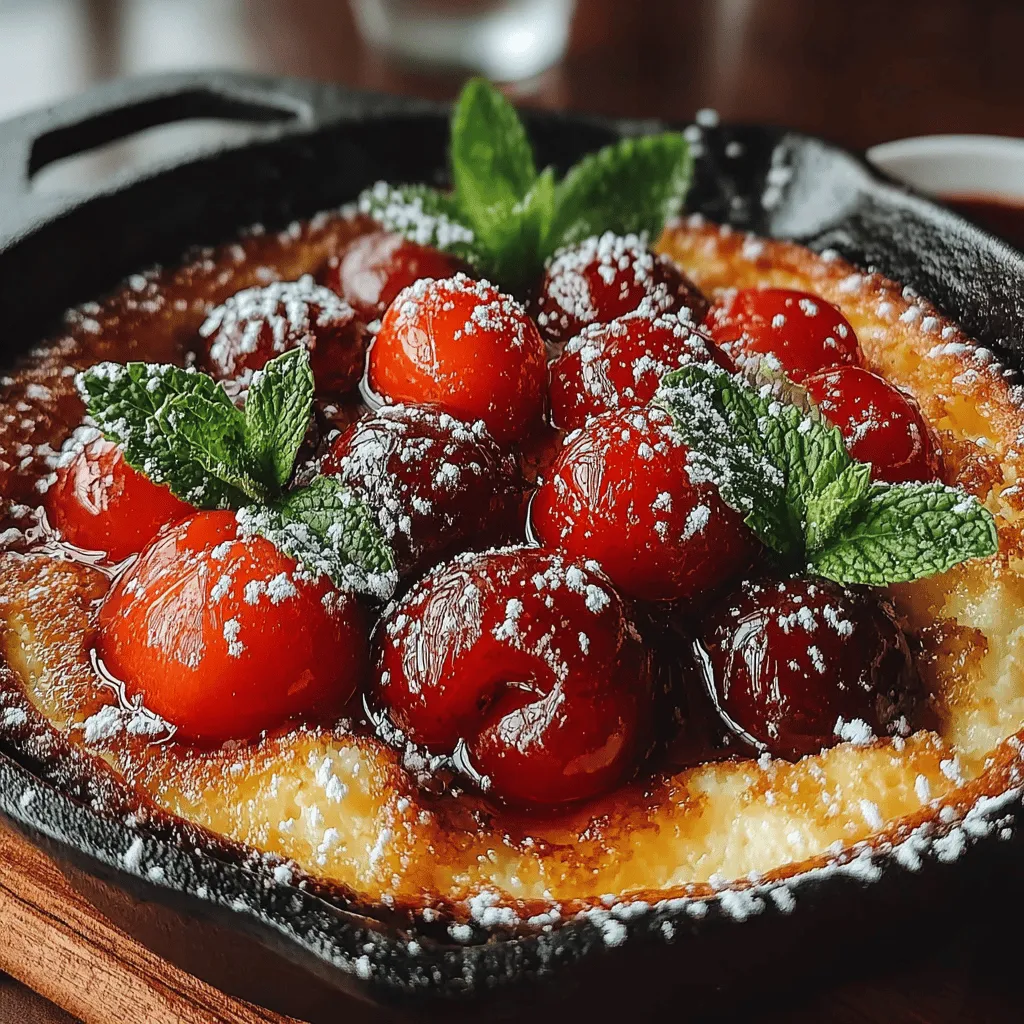 Indulge in the delightful experience of Cherry Bliss Clafoutis, a quintessential French dessert that artfully marries the tartness of fresh cherries with a silky custard base. This rustic yet sophisticated dish hails from the Limousin region of France, where its traditional preparation features black cherries nestled in a smooth custard batter. While black cherries are the classic choice, this versatile recipe allows for the incorporation of various fruits, making it an adaptable dessert suitable for any season. In this article, we will take you on a journey through the enchanting world of clafoutis, guiding you step-by-step through the preparation of this delectable treat, while exploring its rich history and offering serving suggestions to elevate your dining experience.