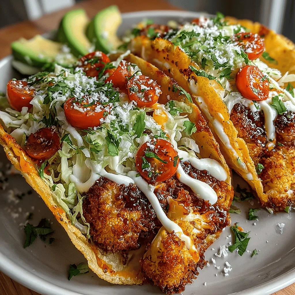 Crispy Buffalo Ranch Cauliflower Tacos are not just a meal; they are a celebration of flavor and texture that caters to a wide array of dietary preferences. Combining the bold heat of buffalo sauce with the creamy, herb-infused goodness of ranch dressing, these tacos offer a satisfying bite that will appeal to both plant-based eaters and taco enthusiasts. As the demand for innovative vegetarian and vegan recipes increases, this dish stands out as a versatile option for gatherings, weeknight dinners, or casual lunches.