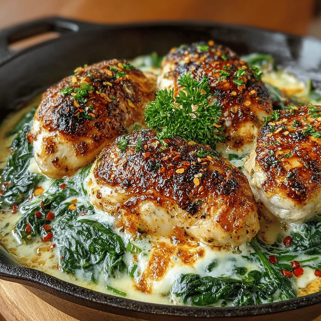 When it comes to comforting weeknight dinners or special occasions that call for a touch of elegance, few dishes can match the allure of Creamy Garlic Chicken & Spinach Bake. This delightful casserole not only satisfies the palate with its rich and velvety sauce but also combines a symphony of flavors and textures that are sure to impress any guest or family member. The succulent chicken, the earthy freshness of spinach, and the aromatic notes of garlic come together in a way that makes this dish a standout.