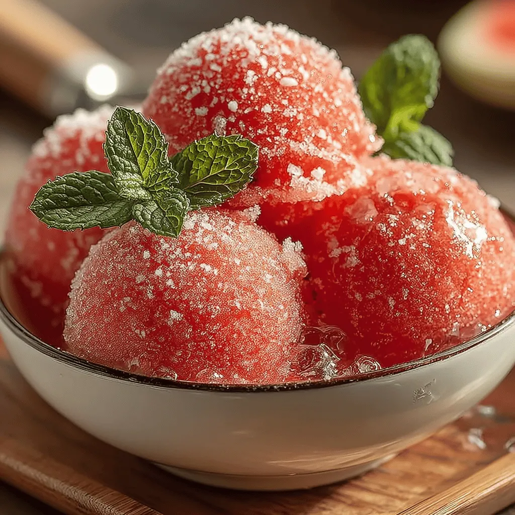 As the temperatures rise and the sun shines brightly, the craving for refreshing desserts becomes more pronounced. During hot weather, nothing quite compares to the cool, invigorating taste of sorbet. This frozen treat not only satisfies your sweet tooth but also provides a delightful respite from the summer heat. Among the myriad of flavors available, watermelon sorbet stands out as a quintessential summer dessert. The Watermelon Paradise Sorbet recipe is the perfect blend of simplicity, health benefits, and deliciousness, making it an ideal choice for those looking to indulge without the guilt.