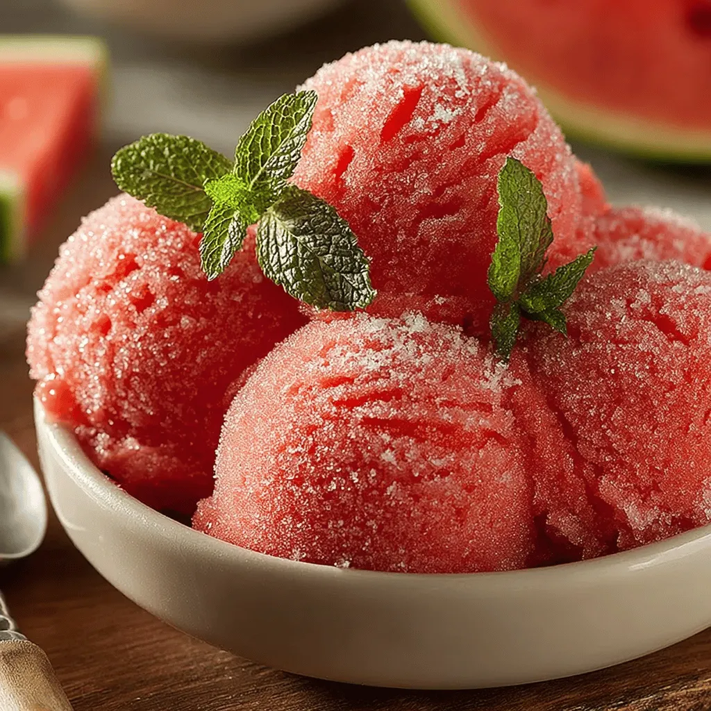 As the temperatures rise and the sun shines brightly, the craving for refreshing desserts becomes more pronounced. During hot weather, nothing quite compares to the cool, invigorating taste of sorbet. This frozen treat not only satisfies your sweet tooth but also provides a delightful respite from the summer heat. Among the myriad of flavors available, watermelon sorbet stands out as a quintessential summer dessert. The Watermelon Paradise Sorbet recipe is the perfect blend of simplicity, health benefits, and deliciousness, making it an ideal choice for those looking to indulge without the guilt.