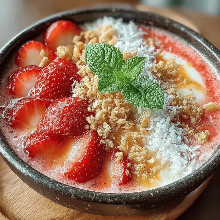 In recent years, smoothie bowls have surged in popularity among health enthusiasts and foodies alike. These vibrant, thick smoothies served in a bowl and topped with an array of fresh ingredients offer a delightful twist on traditional smoothies. More than just a breakfast option, smoothie bowls are a versatile meal that can be enjoyed at any time of the day, serving as a hearty snack or a post-workout treat. One standout recipe that embodies the essence of a smoothie bowl is the Berry Bliss Smoothie Bowl—a refreshing concoction that packs a punch of flavor while delivering essential nutrients.