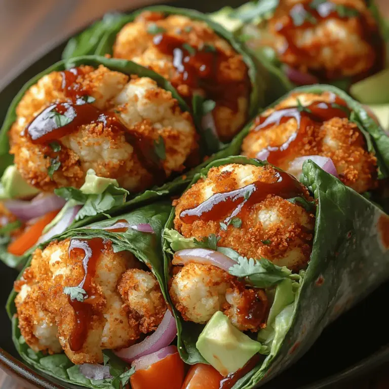 In recent years, the trend of plant-based eating has surged in popularity, driven by an increasing awareness of health, sustainability, and ethical considerations surrounding food choices. As more individuals and families seek to incorporate vegetarian and vegan meals into their diets, the demand for flavorful, satisfying recipes has grown. One standout option that captures the essence of this movement is the Crunchy BBQ Cauliflower Wraps. This dish not only offers a delightful blend of flavors and textures but also serves as a nutritious alternative to traditional wraps, making it an ideal choice for anyone looking to enjoy a hearty meal without the meat.