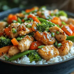 Sweet and Savory Honey Garlic Chicken & Veggie Stir Fry