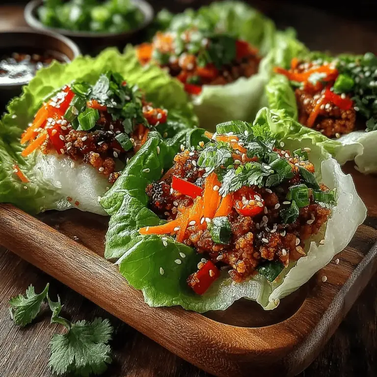 Sweet Chili Chicken Lettuce Wraps have become a popular choice for those seeking a light yet flavorful meal. Combining the satisfying crunch of fresh lettuce with tender, savory chicken and a medley of vibrant vegetables, this dish is not just a feast for the palate but also a celebration of health. As more people lean towards clean eating and balanced diets, incorporating meals like these into our weekly routines makes perfect sense. Not only are these wraps delicious, but they also emphasize the importance of fresh ingredients, making them a great option for anyone looking to maintain a healthy lifestyle.