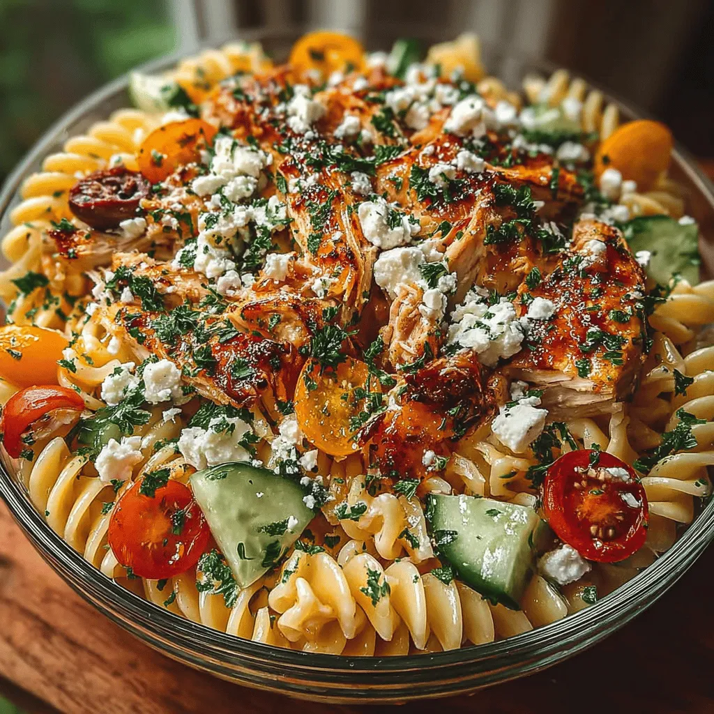 Greek cuisine is celebrated worldwide for its vibrant flavors, fresh ingredients, and healthful qualities. Characterized by the use of olive oil, fresh vegetables, herbs, and lean proteins, Greek dishes offer a delightful combination of taste and nutrition. One such dish that encapsulates these attributes is the Refreshing Greek Chicken Pasta Salad. This salad is not only a feast for the eyes but also a wholesome meal that can be served at various occasions—from casual family dinners to festive gatherings.