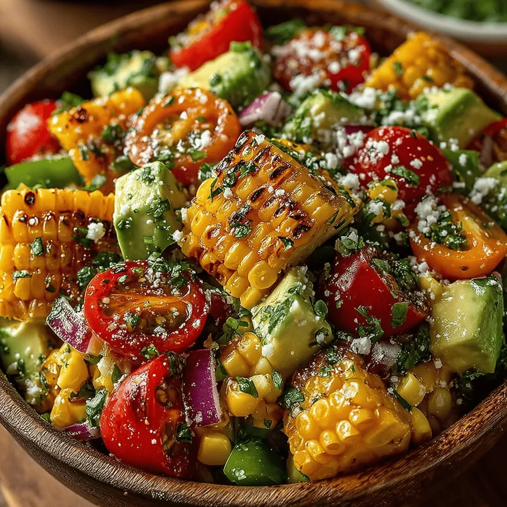 As the days grow longer and warmer, the call for vibrant, refreshing dishes becomes irresistible. Enter the Zesty Corn Salad Fiesta—a delightful culinary creation that embodies the essence of summer. This salad is not just a side dish; it is a celebration of color, flavor, and nutrition, making it an ideal choice for summer gatherings, picnics, barbecues, or simply as a fresh accompaniment to any meal. Each ingredient in this salad is carefully selected to not only provide a burst of flavor but also to create a visual feast that is as appealing to the eyes as it is to the palate.