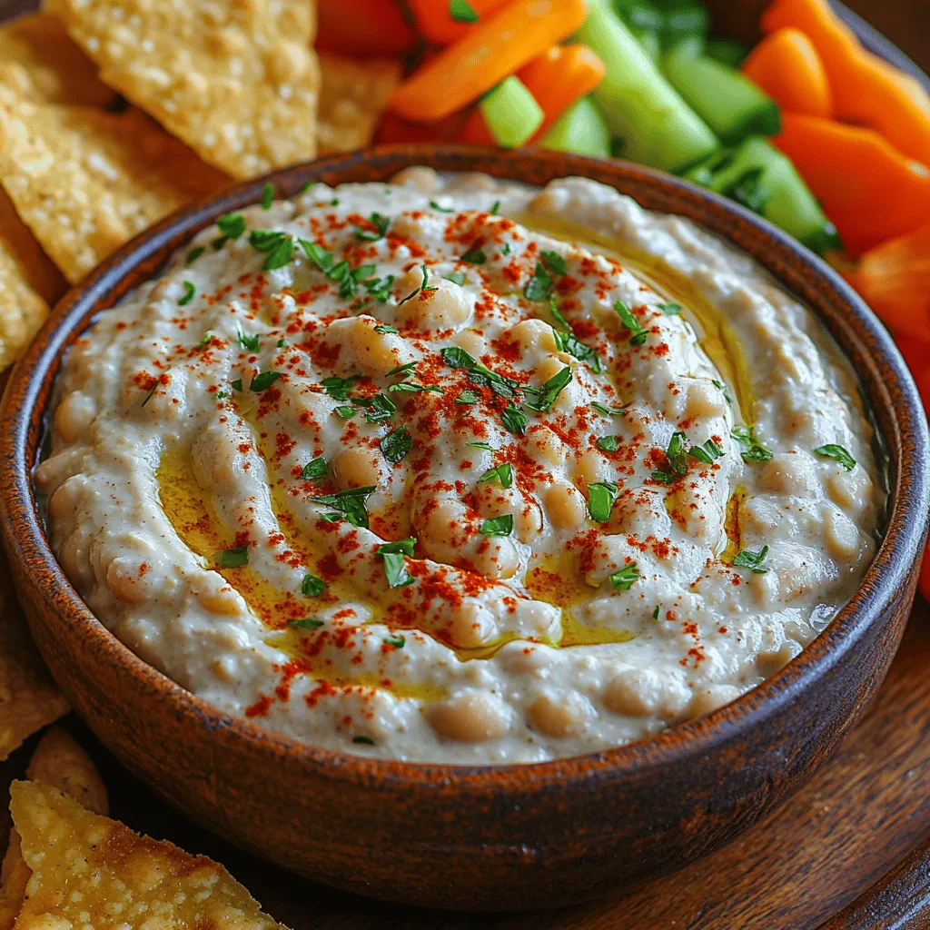 In the vibrant realm of plant-based cuisine, dips hold a special place, serving as versatile accompaniments that elevate meals and snacks alike. One such exemplary dish is the Creamy Garlicky Whirl—a delightful blend that captivates the palate with its rich flavors and smooth texture. This recipe stands out not only for its taste but also for its health benefits, making it a fantastic choice for any occasion, whether it's a casual gathering, a festive celebration, or simply a wholesome snack.