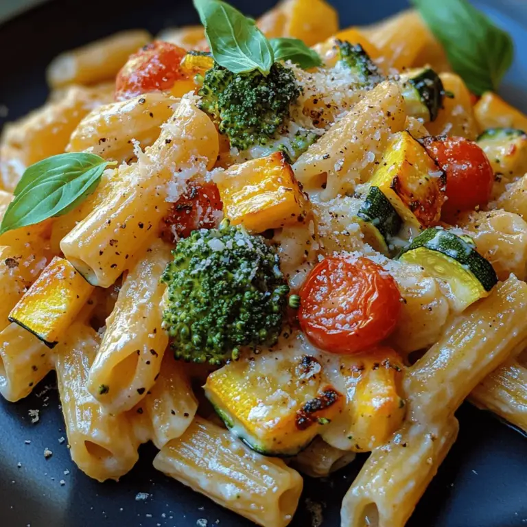 When it comes to comfort food, few dishes can compete with a rich, creamy pasta adorned with a medley of fresh, roasted vegetables. Creamy roasted veggie pasta is not only a satisfying meal but also a nourishing option that brings together a variety of flavors and textures. This dish is perfect for those looking to enjoy a hearty pasta experience while incorporating healthy ingredients into their diet. It caters to a wide range of dietary preferences, being easily adjustable for both vegetarians and vegans, making it a versatile choice for any dinner table.