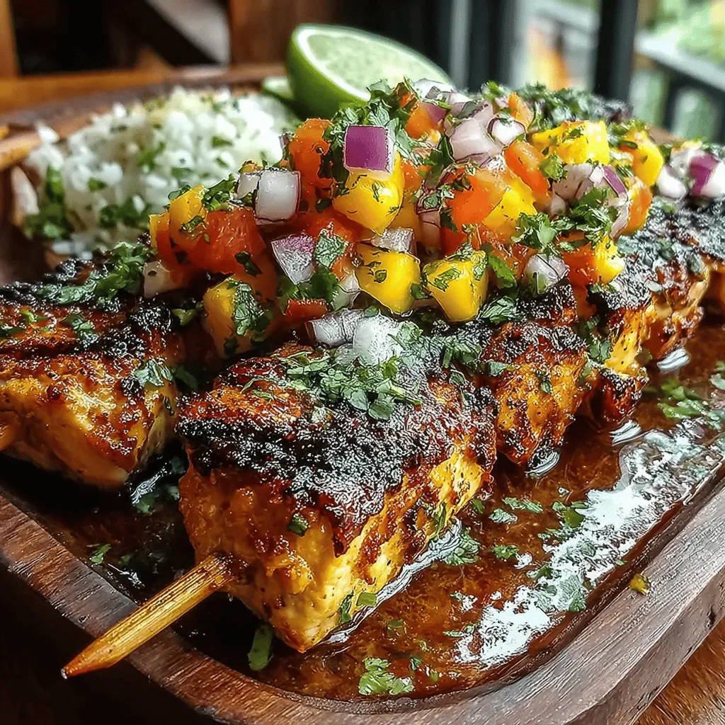 As the warm weather rolls in and outdoor gatherings become a regular weekend affair, few dishes capture the essence of summer quite like grilled chicken skewers. These bite-sized delights are not only easy to prepare but also incredibly versatile, making them a favorite among home cooks and barbecue enthusiasts alike. The skewers are perfectly seasoned, grilled to juicy perfection, and paired with a refreshing sweet peach salsa that brightens up the dish and enhances its flavors. This combination of succulent chicken and vibrant salsa is sure to impress guests at your next cookout or family dinner.