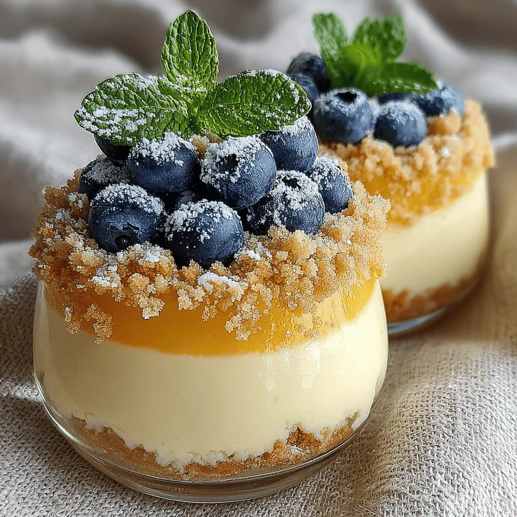 Lemon parfaits are a delightful dessert that embodies the essence of lightness and refreshment, making them a perfect choice for any occasion. With their creamy texture and zesty flavor, these parfaits offer a harmonious blend of elements that tantalize the taste buds. The contrast between the smooth, rich layers and the crunchy base creates an enjoyable eating experience, while the bright citrus notes provide a refreshing twist that is ideal for both casual gatherings and formal celebrations.