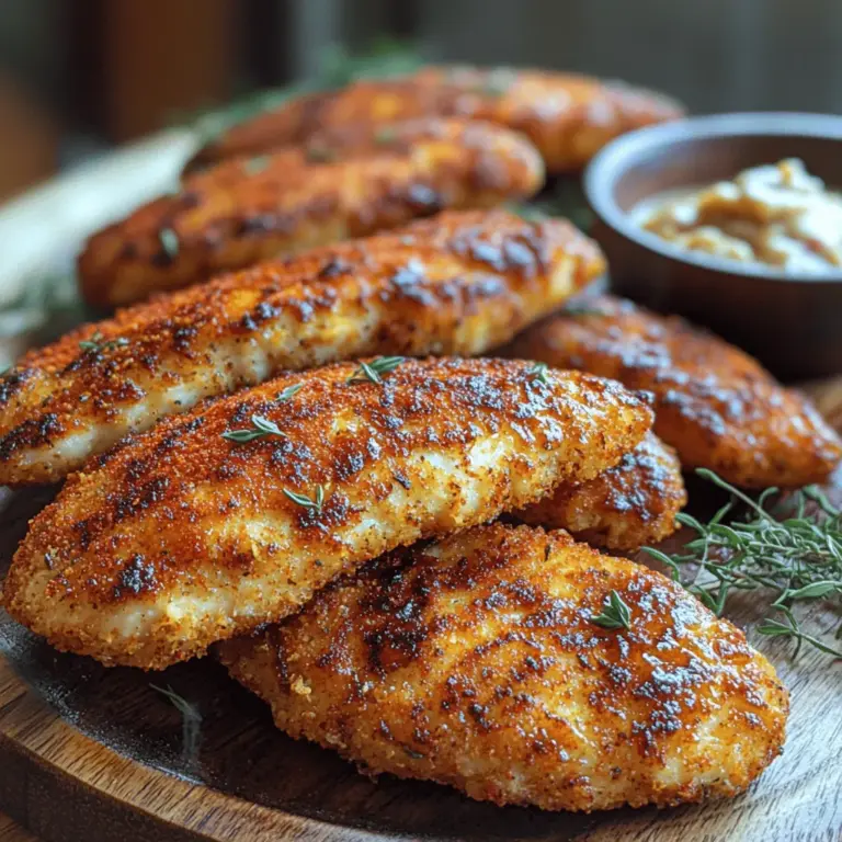 In the world of comfort food, few dishes evoke as much excitement as crispy fried chicken. Among the myriad of variations, Crispy Cajun Chicken Strips stand out with their bold flavors and satisfying crunch. Originating from the heart of Louisiana, this dish captures the essence of Cajun cuisine, which is known for its rich and spicy flavors. The combination of perfectly marinated chicken, a savory spice blend, and a crispy coating makes these chicken strips an irresistible treat that can be enjoyed as an appetizer, snack, or main dish. Whether served at a casual gathering or a family dinner, these Crispy Cajun Chicken Strips are sure to impress your family and friends.