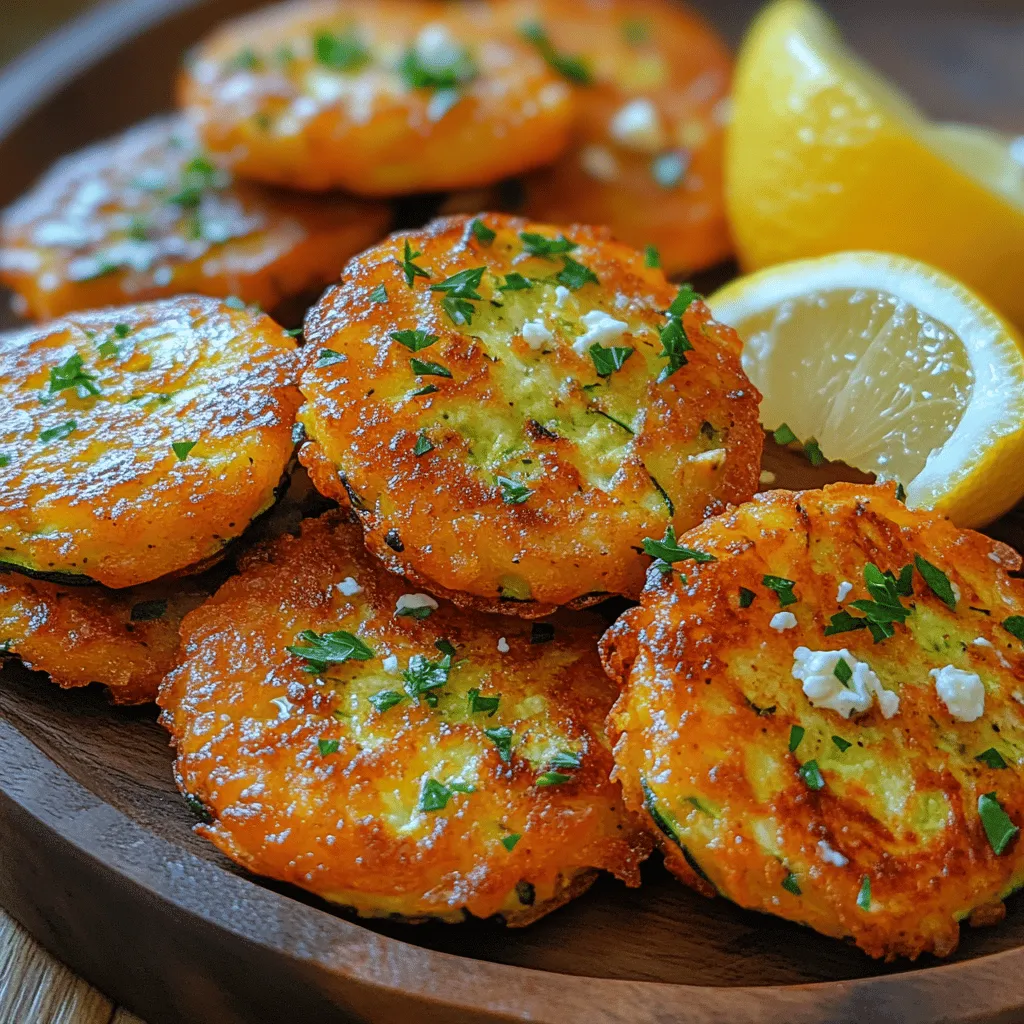 Crispy Feta Zucchini Fritters are a delightful culinary creation that perfectly marries the fresh, mild flavor of zucchini with the tangy richness of feta cheese. This dish stands out not only for its delicious taste but also for its versatility and ease of preparation. Whether served as an appetizer, a side dish, or a light main course, these fritters are sure to impress your family and guests alike.