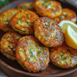 Crispy Feta Zucchini Fritters are a delightful culinary creation that perfectly marries the fresh, mild flavor of zucchini with the tangy richness of feta cheese. This dish stands out not only for its delicious taste but also for its versatility and ease of preparation. Whether served as an appetizer, a side dish, or a light main course, these fritters are sure to impress your family and guests alike.