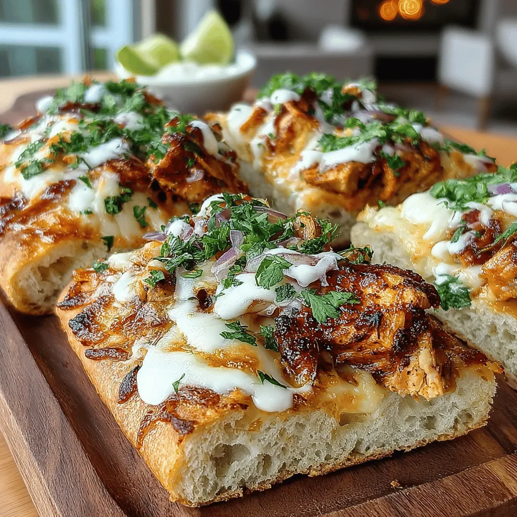 When it comes to quick and satisfying meals, BBQ Chicken Flatbread Delight stands out as a delicious option that can impress even the pickiest eaters. This dish brings together tender chicken, smoky barbecue sauce, and a medley of fresh toppings all served on a warm, soft flatbread. It's not just an easy weeknight dinner; it’s also perfect for gatherings, parties, or casual family meals. The combination of flavors and textures in this recipe appeals to a wide range of taste preferences, making it a versatile choice for any occasion.