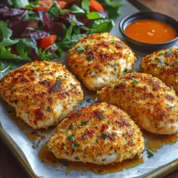 In the realm of comfort food, few dishes can rival the appeal of crispy Parmesan crusted chicken. This beloved recipe marries the juiciness of succulent chicken breasts with a crunchy, flavorful coating that transforms an ordinary meal into an extraordinary culinary experience. Whether you're whipping up a quick weeknight dinner or aiming to impress guests at a special gathering, this dish encapsulates the essence of home-cooked goodness while offering a delightful blend of textures and flavors.