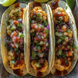 In the world of culinary exploration, few dishes can rival the vibrant and satisfying experience of tacos. Our Crispy BBQ Cauliflower Tacos provide a delicious twist on this classic favorite, marrying the bold flavors of BBQ with the delightful crunch of perfectly roasted cauliflower. This recipe stands out not just for its taste, but also as a nourishing alternative to traditional meat-based tacos, making it an excellent choice for both vegetarians and those simply looking to incorporate more plant-based meals into their diet.