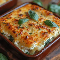 When it comes to comfort food that warms the heart and satisfies the palate, few dishes can rival the Spinach & Ricotta Bliss Pasta Bake. This delightful recipe combines the rich flavors of creamy ricotta cheese, vibrant spinach, and perfectly cooked pasta, creating a harmonious blend that is both hearty and nourishing. Ideal for family dinners, potlucks, or as a make-ahead meal, this pasta bake offers versatility that suits any occasion. Whether you’re feeding a crowd or looking for something to enjoy throughout the week, this dish promises to deliver a delightful dining experience.