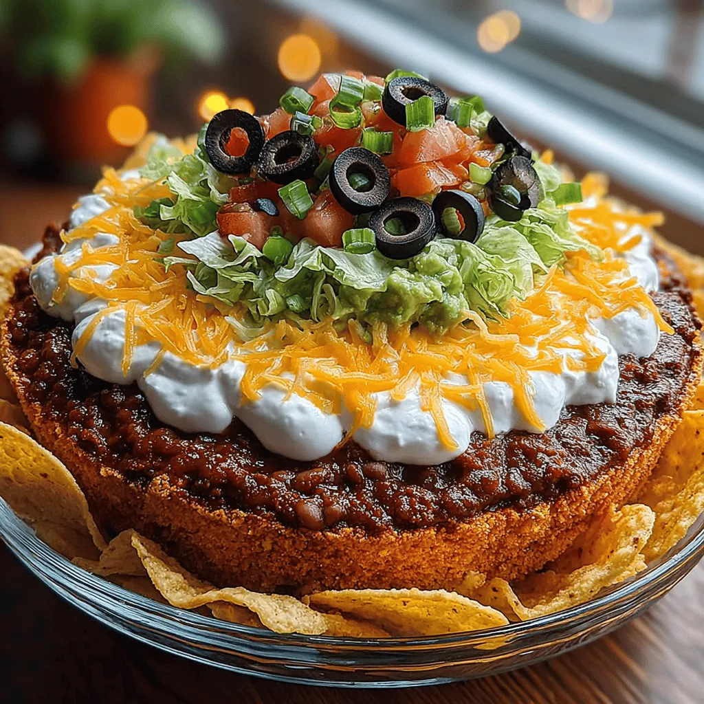 The Layered Taco Bean Dip is more than just an appetizer; it’s a crowd-pleasing dish that brings vibrant flavors and colors to your table. Whether you are hosting a lively party, gearing up for a game day, or simply enjoying a family gathering, this dip is the perfect addition to your spread. Its layers of flavor and texture create a delightful experience for your taste buds, making it a favorite among both adults and kids alike. This article will guide you through the recipe, highlighting the essential ingredients and the steps needed to create this delightful dish while providing insights into each component’s role in achieving the perfect flavor balance.