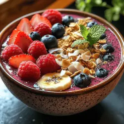 Bright Berry Chia Smoothie Bowl: A Delightful and Nutritious Start to Your Day