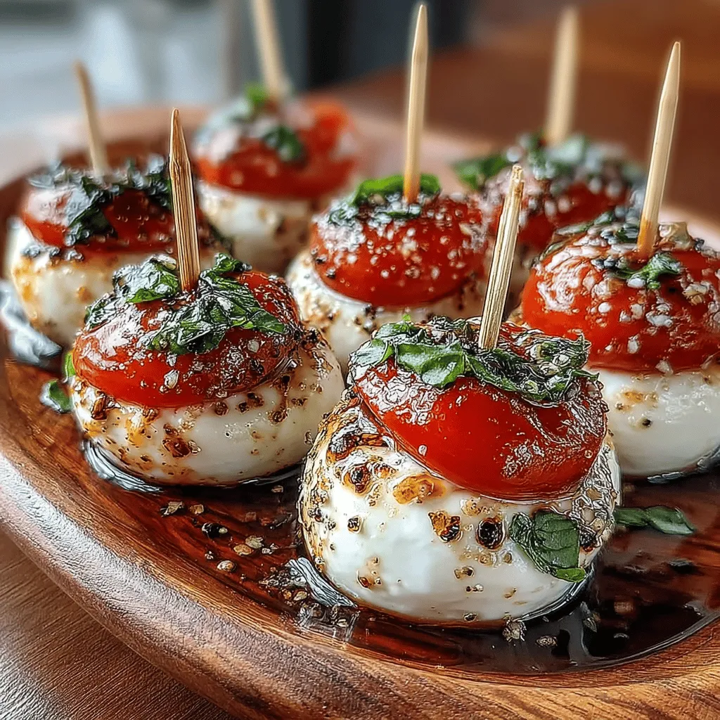 Seasoning plays a pivotal role in bringing out the natural flavors of the ingredients in your Mini Caprese Bites. Salt and pepper are essential in enhancing the taste profiles of the fresh mozzarella, tomatoes, and basil. A light sprinkle of salt not only intensifies the sweetness of the tomatoes but also balances the creaminess of the mozzarella. Similarly, freshly cracked pepper adds a subtle heat that can elevate the overall flavor experience. When assembling your bites, remember to season each layer lightly to ensure that every component shines through.
