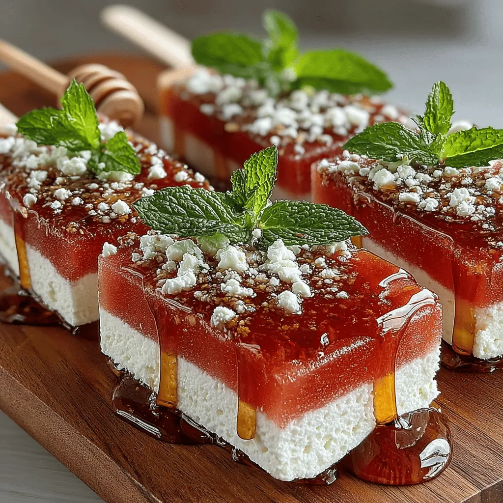 To create the ultimate creamy texture in your Creamy Watermelon Feta Pops, the key lies in the right balance between the feta cheese and Greek yogurt. Start by using high-quality, full-fat feta and creamy Greek yogurt. This combination not only enhances the flavor but also contributes to a rich, smooth texture that is essential for popsicles.