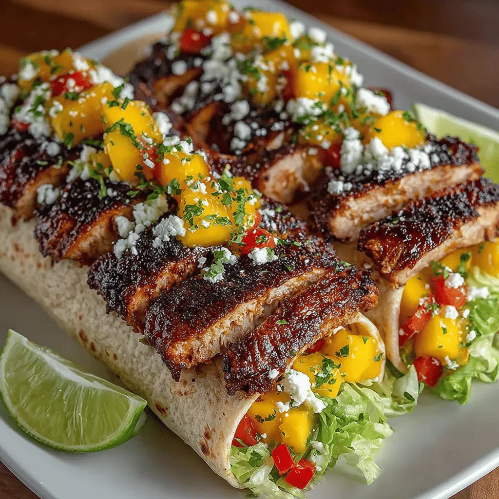 Exploring new flavors and vibrant ingredients can transform your meals from mundane to extraordinary. One delightful dish that exemplifies this culinary adventure is the Tropical Bliss Grilled Chicken Mango Salsa Wraps. This recipe beautifully marries the succulent taste of grilled chicken with the bright, refreshing notes of mango salsa, all wrapped in a wholesome tortilla. Not only is it a feast for the taste buds, but it also celebrates health, freshness, and the joy of cooking.