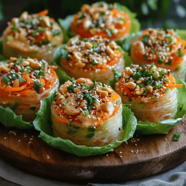 Thai cuisine is renowned for its vibrant flavors, aromatic herbs, and the perfect balance of sweet, sour, salty, and spicy elements. Each dish tells a story, combining fresh ingredients that offer a delightful sensory experience. Among the myriad of Thai dishes, Crunchy Thai Noodle Salad Cups stand out as a refreshing and healthy option that perfectly captures the essence of this culinary tradition. Not only are these salad cups visually appealing, but they also provide a burst of flavor and texture that makes them an ideal choice for various occasions.