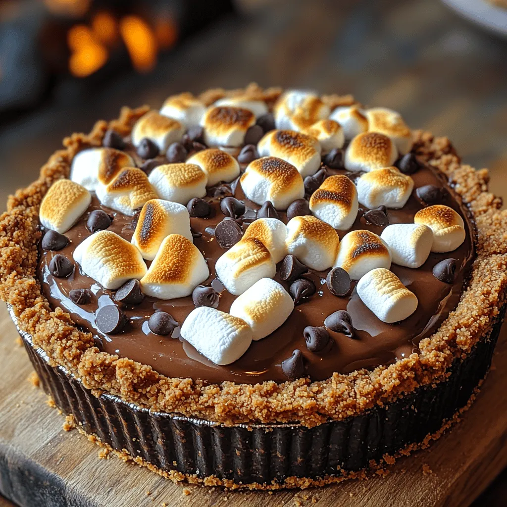 There's something inherently nostalgic about s'mores—the crackling campfire, the gooey marshmallows, and the rich chocolate sandwiched between two crunchy graham crackers. This classic treat evokes memories of summer nights spent outdoors, but what if you could encapsulate that delightful experience in a luxurious dessert that is perfect for any occasion? Enter the S'mores Delight Pie, a no-bake treat that transforms the beloved campfire snack into a sophisticated pie that is as easy to prepare as it is to enjoy.