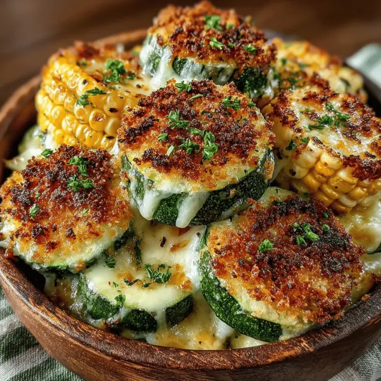 When it comes to comfort food, few dishes can rival the creamy, savory goodness of a well-crafted casserole. The Creamy Zucchini & Sweet Corn Casserole is a delightful dish that perfectly embodies this sentiment, seamlessly blending the sweetness of corn with the fresh, vibrant flavor of zucchini. This casserole is not just a feast for the taste buds; it's also a versatile option suitable for a wide range of dietary preferences, making it an ideal choice for family gatherings or weeknight dinners. Whether you’re a vegetarian or a meat lover, this recipe can be easily customized to suit your palate, ensuring that everyone at the table can enjoy a hearty serving.