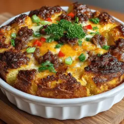 Savory Breakfast Croissant Casserole