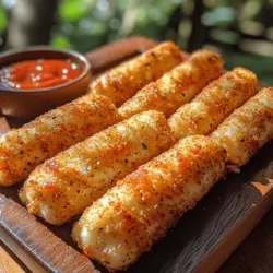 Golden Crunch Mozzarella Sticks are a beloved appetizer that has found its way into the hearts and stomachs of many cheese lovers around the world. These delicious sticks of gooey mozzarella, coated in a crispy golden breading, offer a perfect blend of textures and flavors that make them an irresistible treat. Whether served as an appetizer at a party or enjoyed as a midnight snack, mozzarella sticks have become a staple in culinary culture, especially in American cuisine.