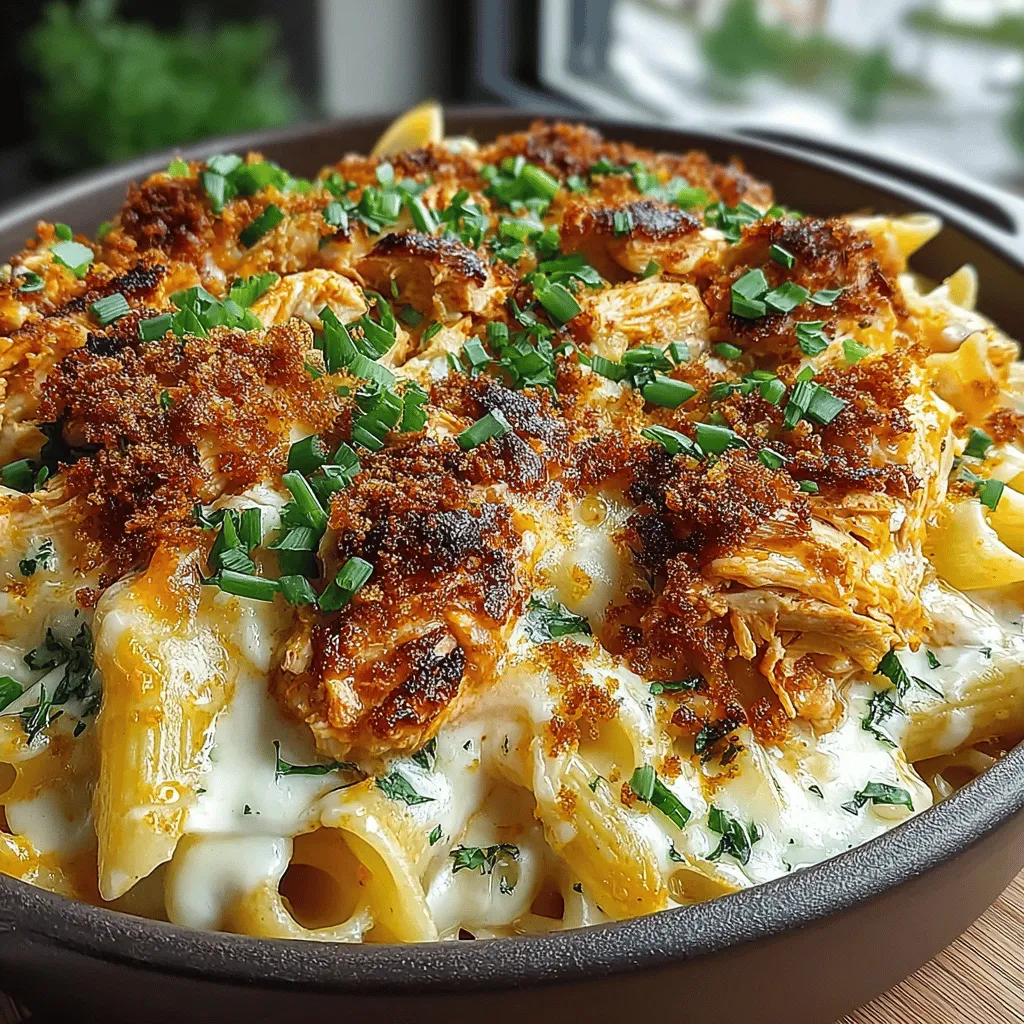Pasta bakes have long been a staple in many households, revered for their comforting nature and the ease with which they can be prepared. These dishes combine a variety of ingredients into a single, hearty meal that not only satisfies hunger but also warms the soul. Among the myriad of pasta bake recipes, the Spicy Cheesy Buffalo Chicken Pasta Bake stands out as a delightful fusion of flavors that masterfully blends the beloved aspects of creamy pasta with the zesty kick of buffalo chicken.