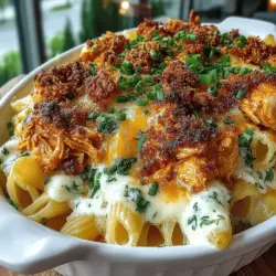 Spicy Cheesy Buffalo Chicken Pasta Bake