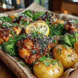 When it comes to easy, flavorful meals that can please a crowd, the Sticky Honey Garlic Drumstick Traybake stands out as a top contender. This dish combines juicy chicken drumsticks with a delightful marinade that perfectly balances sweet and savory flavors, making it an ideal choice for busy weeknights or casual gatherings. With minimal prep and cleanup, this one-pan recipe allows you to spend less time in the kitchen and more time enjoying your meal with family and friends.