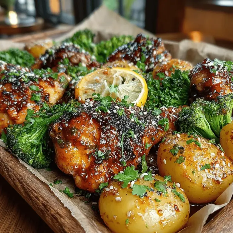 When it comes to easy, flavorful meals that can please a crowd, the Sticky Honey Garlic Drumstick Traybake stands out as a top contender. This dish combines juicy chicken drumsticks with a delightful marinade that perfectly balances sweet and savory flavors, making it an ideal choice for busy weeknights or casual gatherings. With minimal prep and cleanup, this one-pan recipe allows you to spend less time in the kitchen and more time enjoying your meal with family and friends.