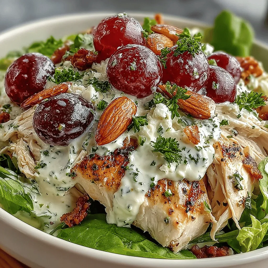 When the weather warms up and the days get longer, there’s nothing quite like a refreshing chicken salad to cool you down and satisfy your hunger. A dazzling combination of flavors and textures, our Refreshing Chicken Salad with Grapes & Almonds is an ideal dish for warm days, picnics, or even as a light lunch. This delightful salad brings together succulent chicken breast, sweet red grapes, and crunchy sliced almonds, all enveloped in a creamy, tangy dressing. Not only does it please the palate, but it also packs a nutritional punch, making it a fantastic addition to your meal repertoire.