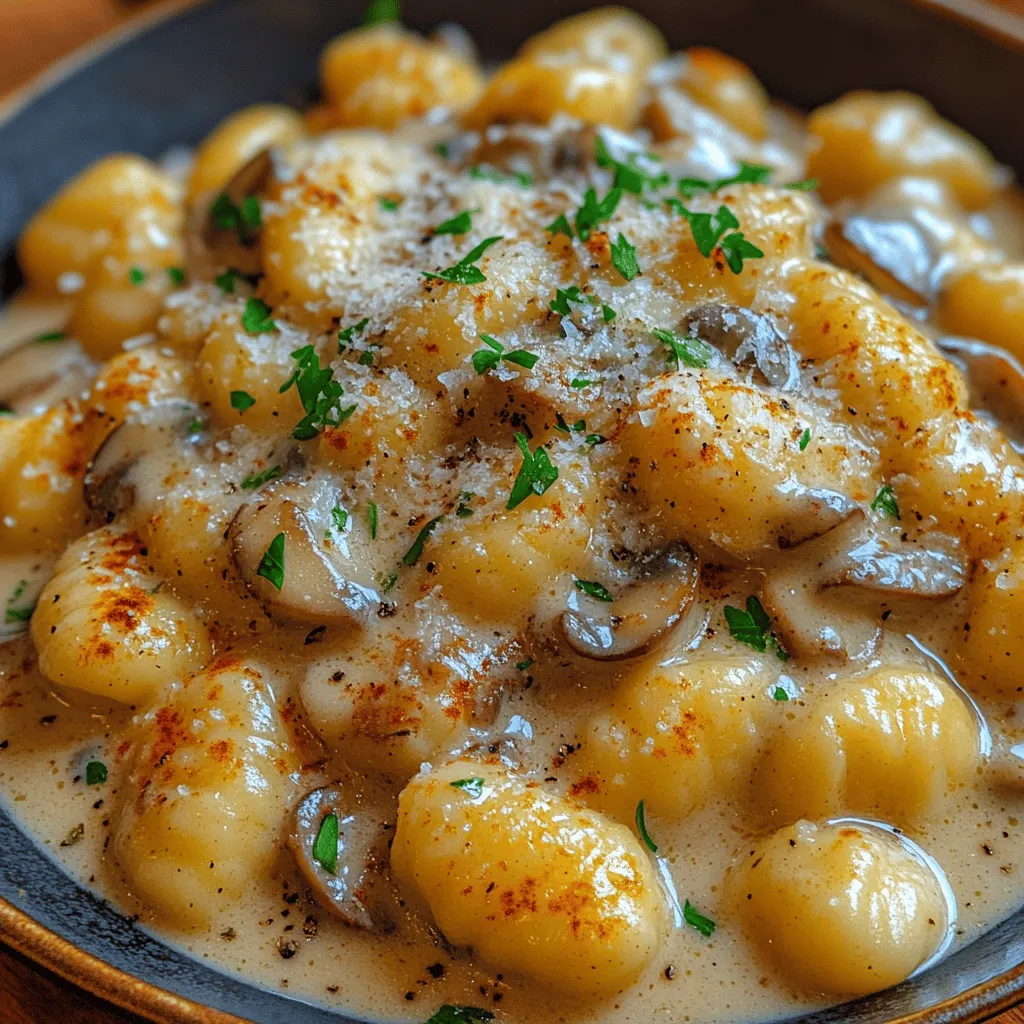 Creamy Mushroom Garlic Gnocchi is a dish that brings together the comforting essence of Italian cuisine and the rich flavors of hearty mushrooms and aromatic garlic. This recipe is perfect for those chilly evenings when you crave something warm and satisfying. The combination of soft, pillowy gnocchi enveloped in a velvety cream sauce creates a dish that is both indulgent and comforting. It’s no wonder that gnocchi has become a beloved choice for many home cooks and food enthusiasts alike.