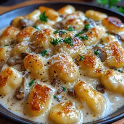 Creamy Mushroom Garlic Gnocchi is a dish that brings together the comforting essence of Italian cuisine and the rich flavors of hearty mushrooms and aromatic garlic. This recipe is perfect for those chilly evenings when you crave something warm and satisfying. The combination of soft, pillowy gnocchi enveloped in a velvety cream sauce creates a dish that is both indulgent and comforting. It’s no wonder that gnocchi has become a beloved choice for many home cooks and food enthusiasts alike.