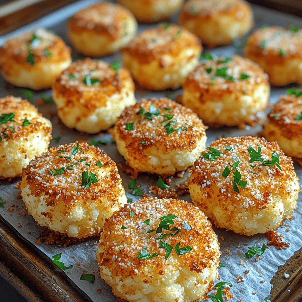 In the quest for healthier snacking options, the world of appetizers has been transformed by the rise of nutritious alternatives that don't compromise on flavor. Among these, cauliflower stands out as a remarkably versatile vegetable that can be adapted into countless recipes. With its neutral taste and sturdy texture, cauliflower can serve as a base for a variety of dishes, making it the perfect canvas for creativity in the kitchen. One particularly enticing preparation is Crispy Parmesan Cauliflower Bites—a snack that combines the satisfying crunch of a fried snack with the rich, cheesy flavors that many crave.