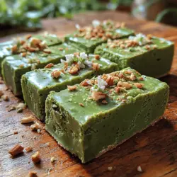 Silky Matcha White Chocolate Fudge is a luxurious twist on traditional fudge, combining the earthy, vibrant flavor of matcha with the creamy sweetness of white chocolate. This dessert is not only visually stunning, with its rich green hue, but it also offers a unique flavor profile that appeals to both matcha enthusiasts and those new to this Japanese delicacy. The combination of matcha and white chocolate provides a balance of sweet and slightly bitter undertones, creating a fudge that is both delightful and sophisticated.