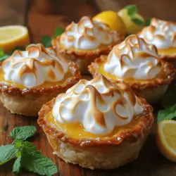 Mini lemon meringue pies are more than just a dessert; they are a celebration of flavor and texture that tantalizes the taste buds. These charming little treats combine the zesty brightness of lemon with the airy sweetness of meringue, all nestled within a buttery, flaky crust. The balance of tart and sweet makes them a standout choice for any occasion, from casual family gatherings to elegant dinner parties. Their diminutive size is perfect for sharing, allowing guests to enjoy a bite-sized indulgence without feeling overwhelmed.