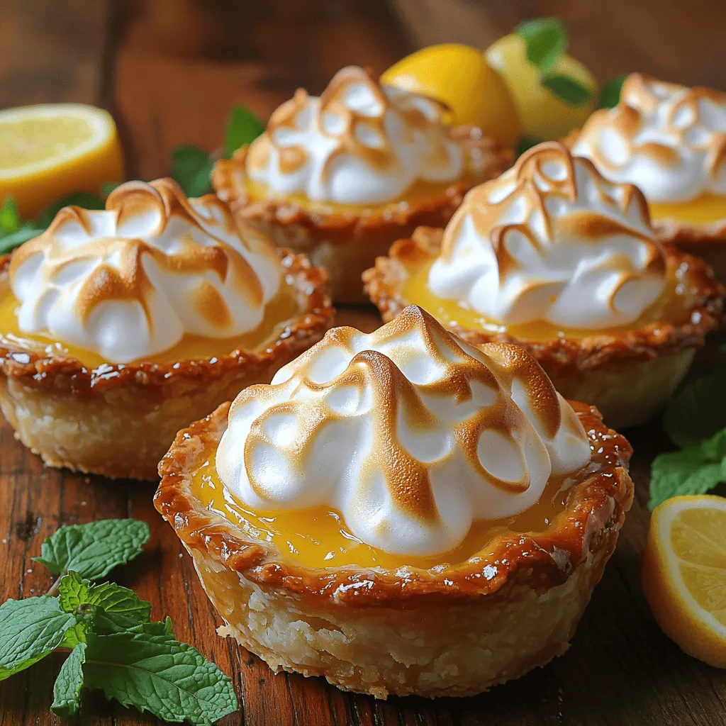 Mini lemon meringue pies are more than just a dessert; they are a celebration of flavor and texture that tantalizes the taste buds. These charming little treats combine the zesty brightness of lemon with the airy sweetness of meringue, all nestled within a buttery, flaky crust. The balance of tart and sweet makes them a standout choice for any occasion, from casual family gatherings to elegant dinner parties. Their diminutive size is perfect for sharing, allowing guests to enjoy a bite-sized indulgence without feeling overwhelmed.