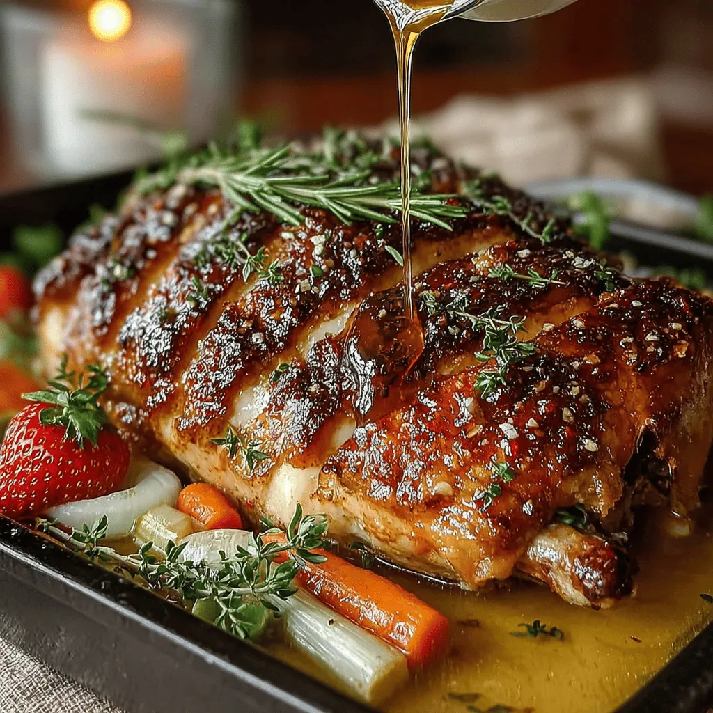 In the realm of holiday feasts, few dishes command attention quite like a perfectly roasted turkey. It's often the centerpiece of festive gatherings, a symbol of abundance and a source of cherished family traditions. However, as palates evolve and culinary creativity flourishes, why settle for the conventional flavors when you can elevate your turkey game with a unique twist? Enter the Strawberry Bliss Glazed Turkey, a delightful fusion of savory and sweet that promises to captivate your taste buds and leave your family and guests raving about your culinary prowess.