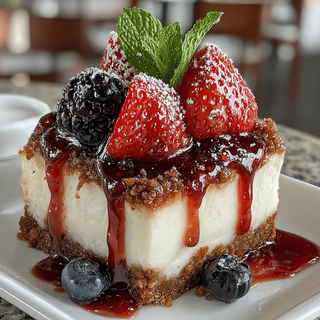 As summer arrives and temperatures rise, there’s nothing quite like a refreshing dessert to cool you down. No-bake desserts are a favorite during the warm months, offering a delightful way to satisfy your sweet tooth without the need to turn on the oven. Among these, the Berry Bliss No-Bake Cheesecake Bars stand out as a perfect choice. Their vibrant colors, rich creamy filling, and luscious berry topping make them not only a feast for the eyes but also a treat for the palate.